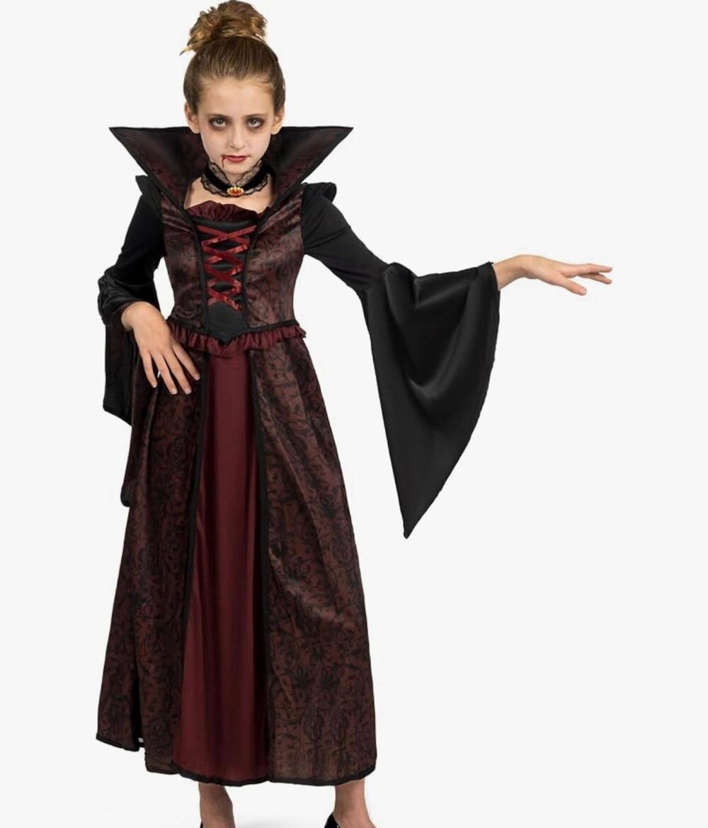 Spooktacular Halloween Girls Vampire Costume Dress Size XL Dress Only
